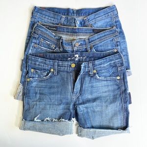 7 for all mankind citizens of humanity denim short